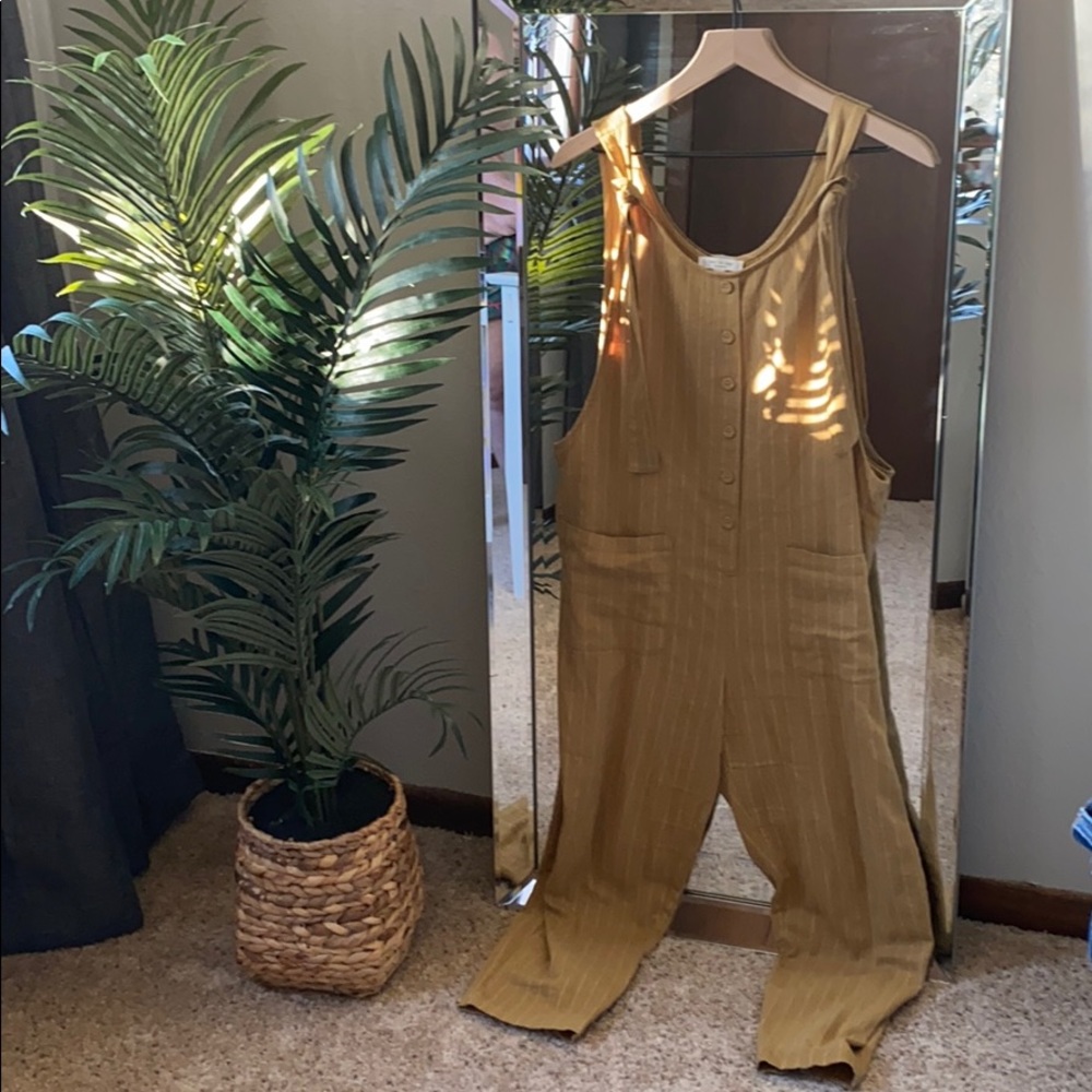 Yellow Stripped Jumpsuit